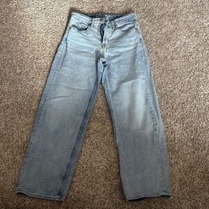 Woman’s old navy jeans